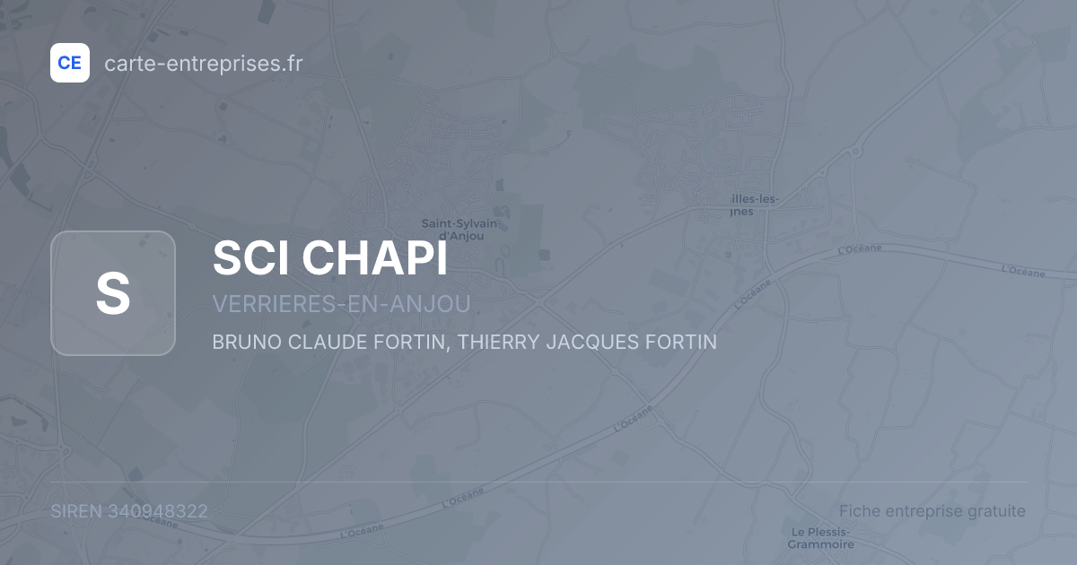 SCI CHAPI — 340948322 — fiche entreprise