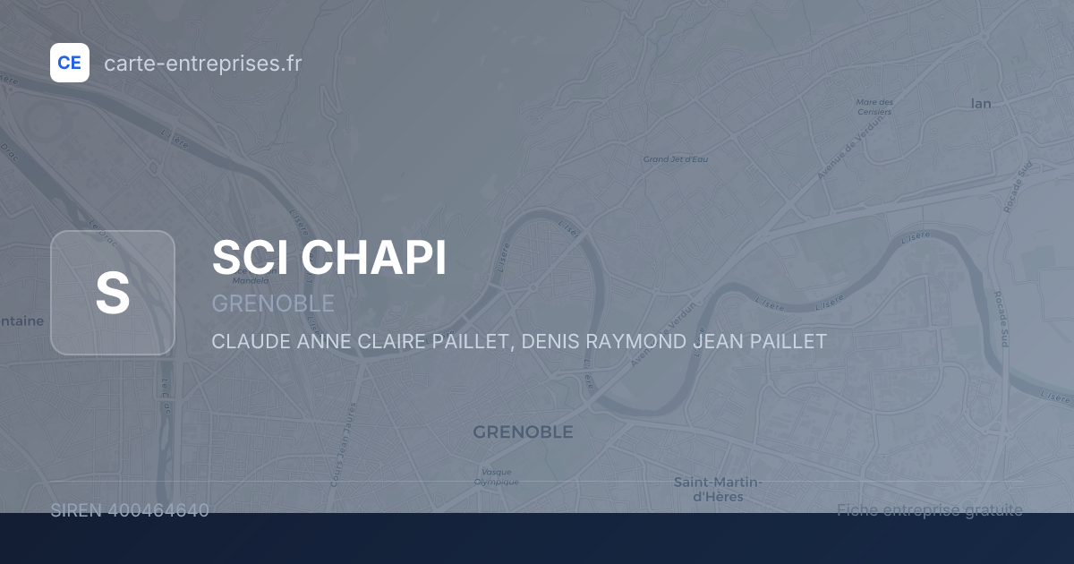 SCI CHAPI — 400464640 — fiche entreprise