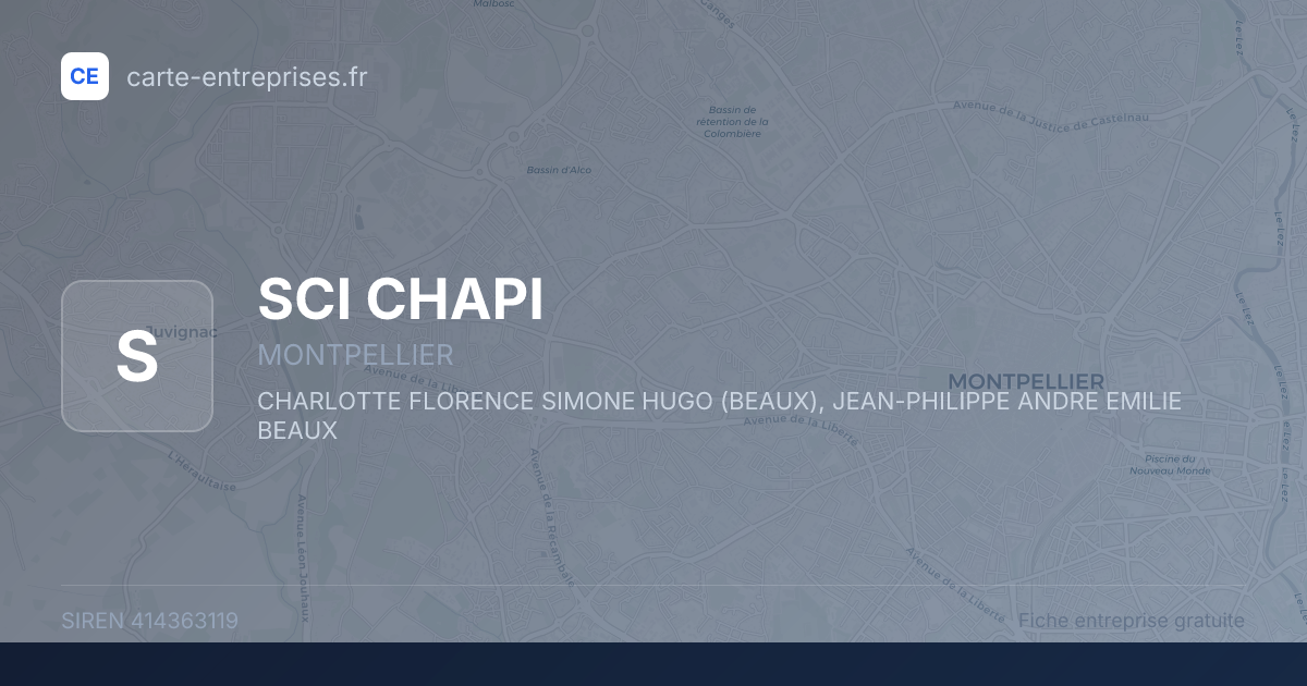 SCI CHAPI — 414363119 — fiche entreprise