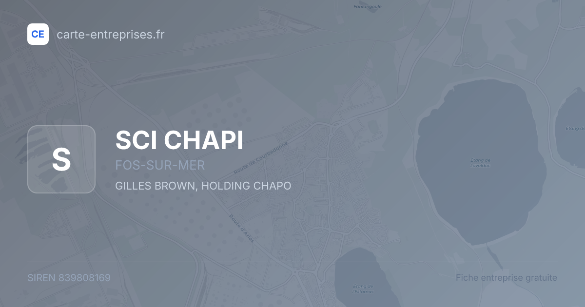 SCI CHAPI — 839808169 — fiche entreprise