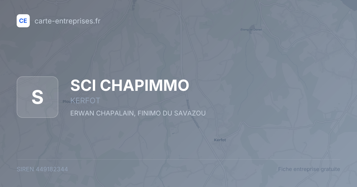 SCI CHAPIMMO — 449182344 — fiche entreprise
