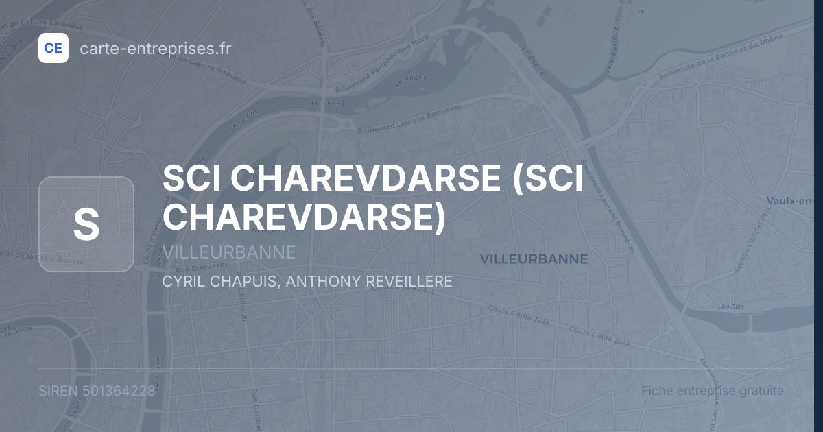 SCI CHAREVDARSE — 501364228 — fiche entreprise