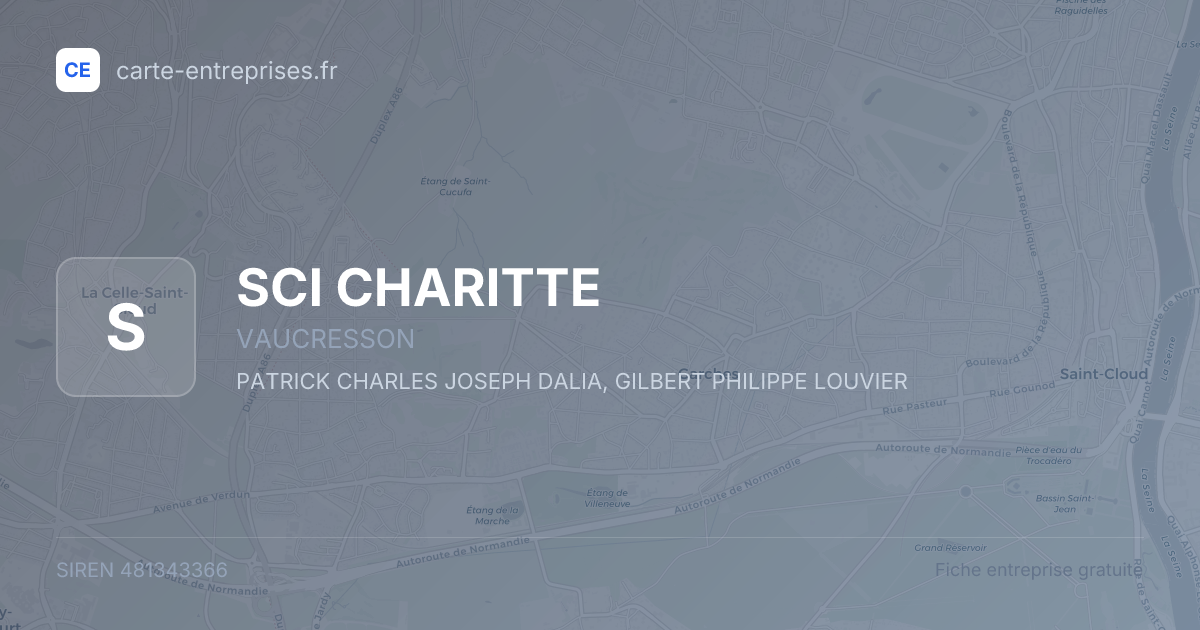SCI CHARITTE — 481343366 — fiche entreprise