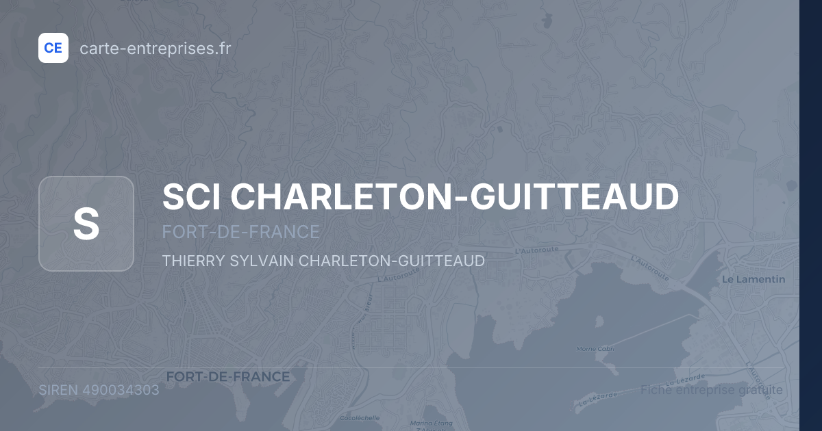 SCI CHARLETON-GUITTEAUD — 490034303 — fiche entreprise
