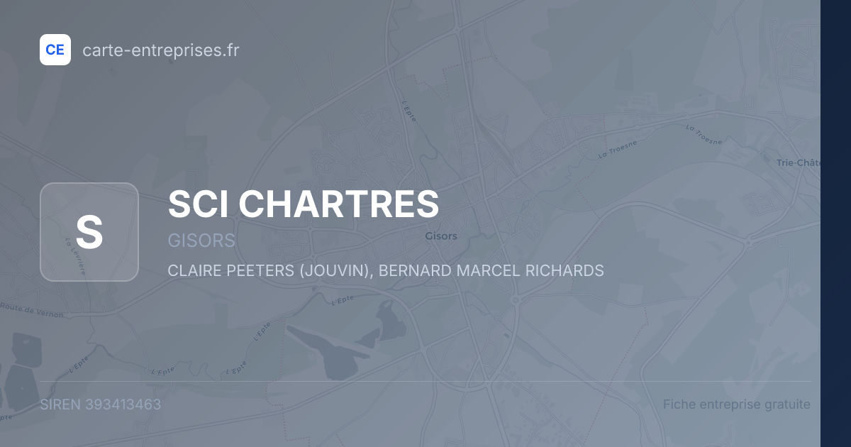 SCI CHARTRES — 393413463 — fiche entreprise