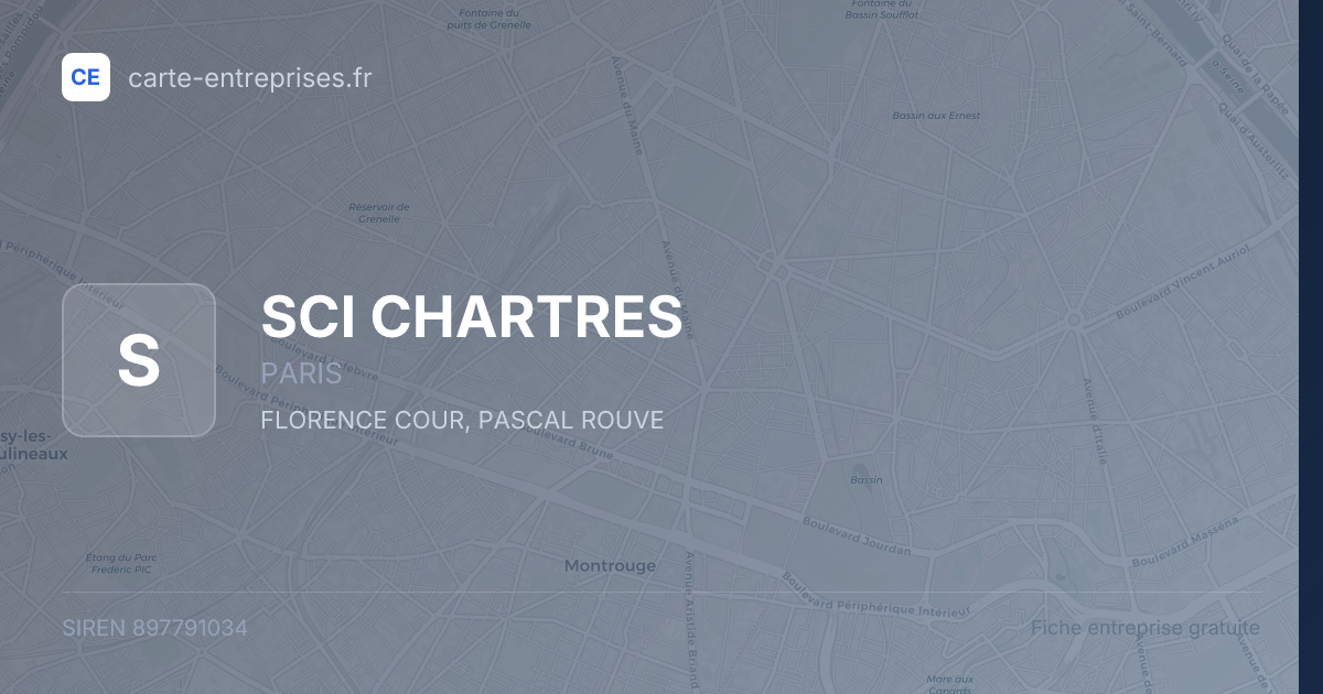 SCI CHARTRES — 897791034 — fiche entreprise