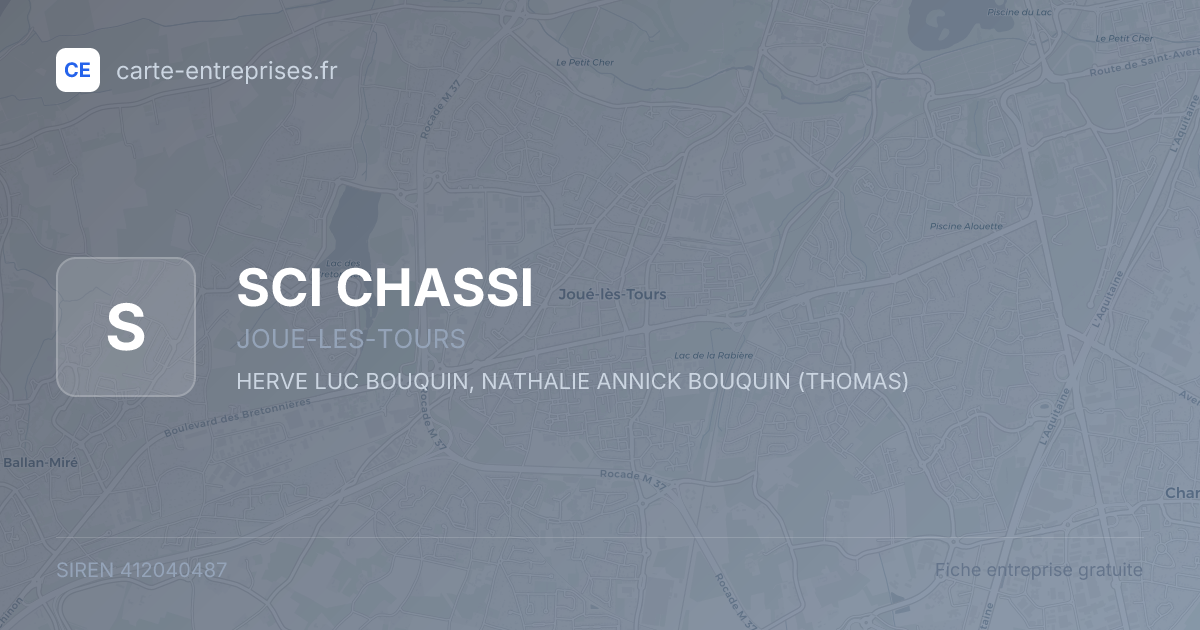 SCI CHASSI — 412040487 — fiche entreprise
