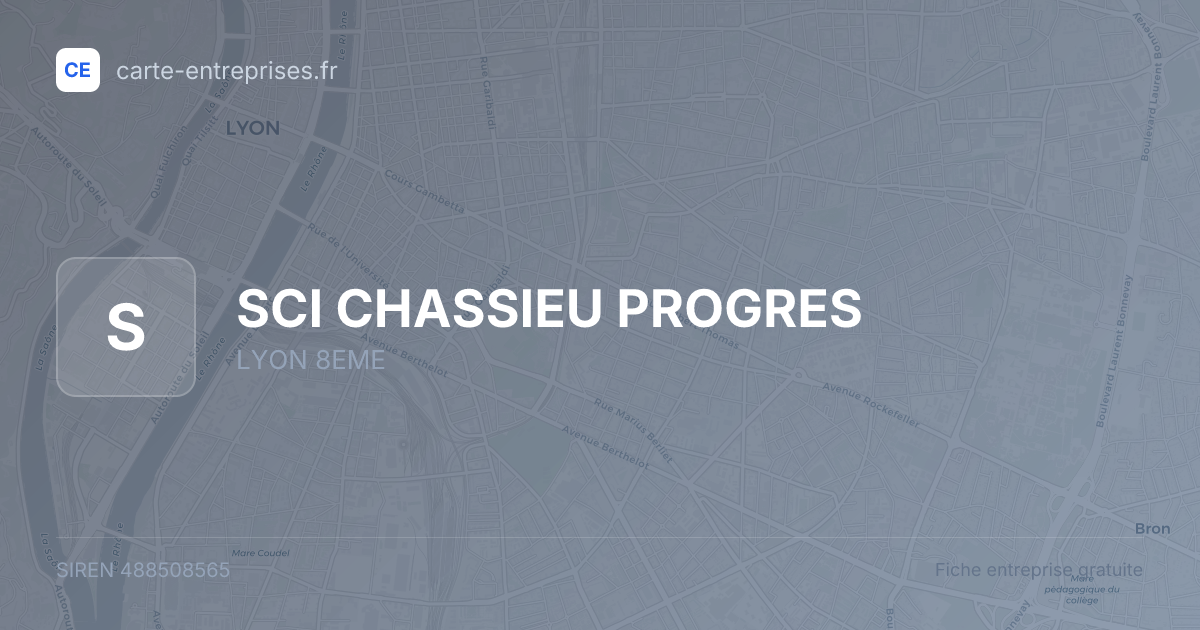 SCI CHASSIEU PROGRES — 488508565 — fiche entreprise