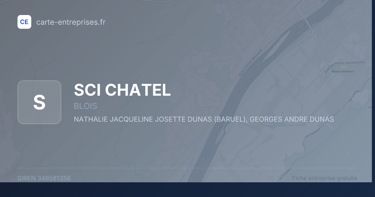 SCI CHATEL — 348581356 — fiche entreprise