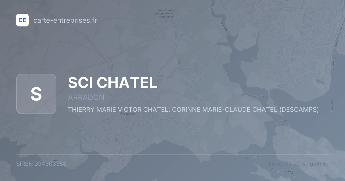 SCI CHATEL — 394303358 — fiche entreprise