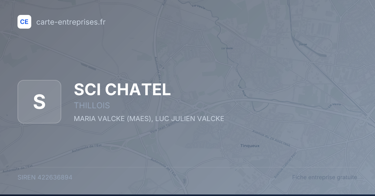 SCI CHATEL — 422636894 — fiche entreprise