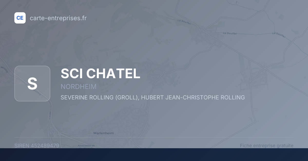SCI CHATEL — 452489479 — fiche entreprise