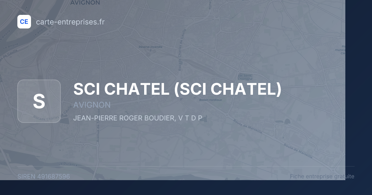 SCI CHATEL — 491687596 — fiche entreprise