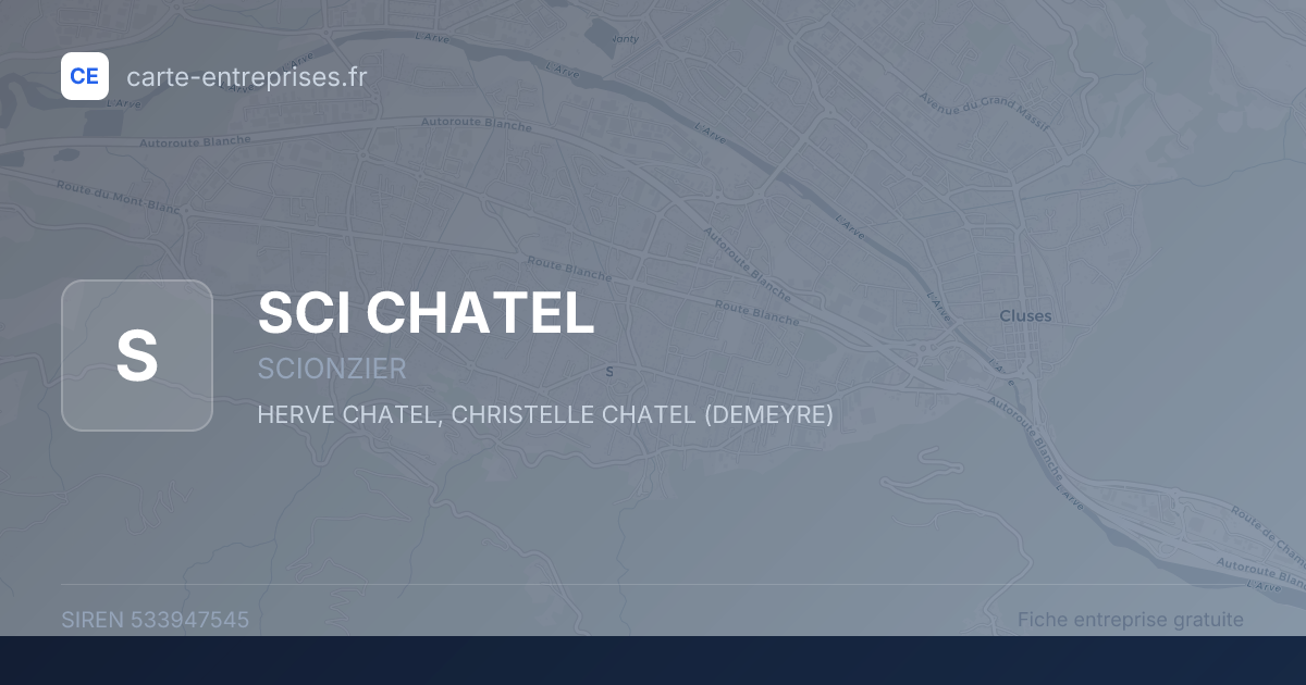 SCI CHATEL — 533947545 — fiche entreprise