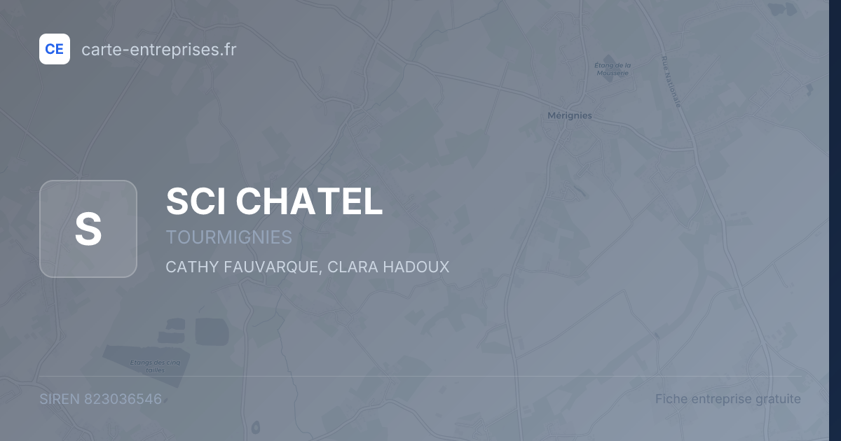 SCI CHATEL — 823036546 — fiche entreprise
