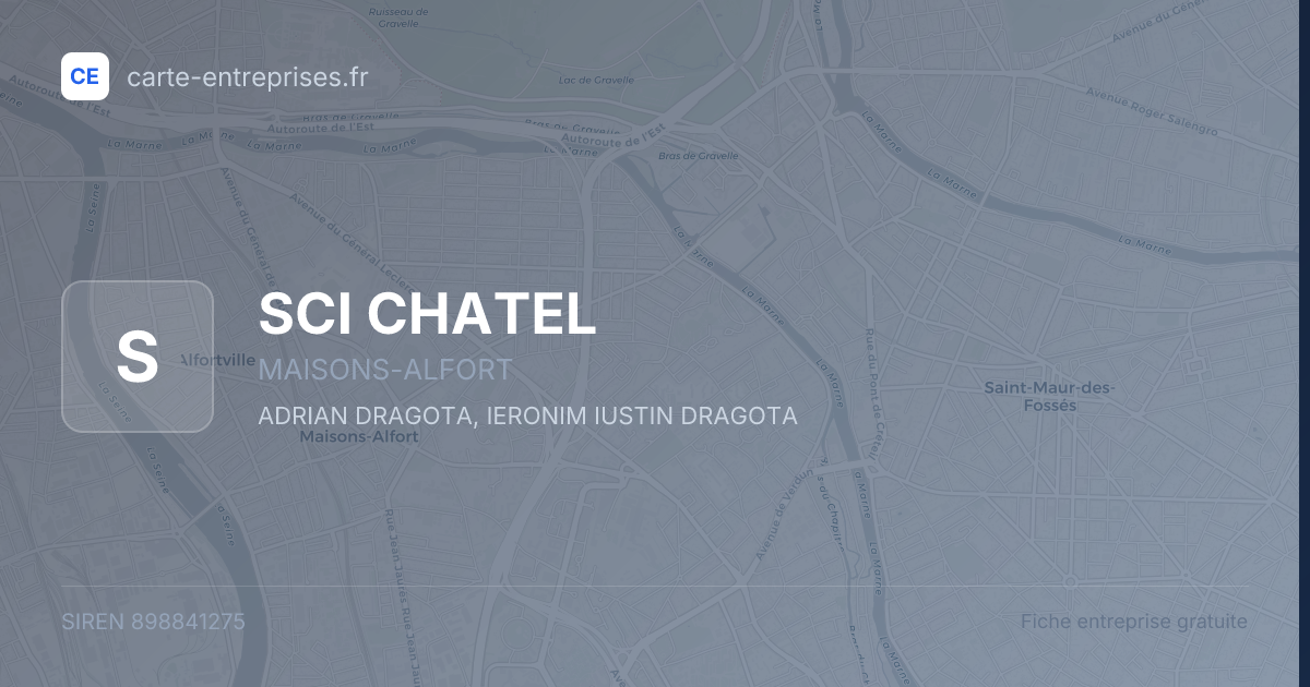 SCI CHATEL — 898841275 — fiche entreprise
