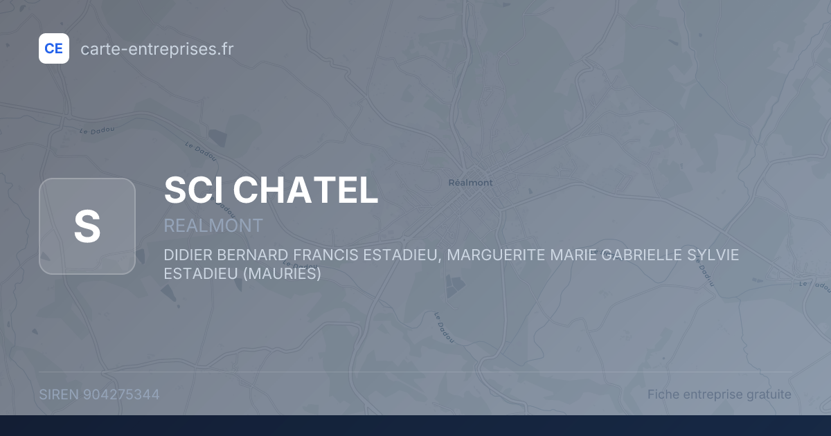 SCI CHATEL — 904275344 — fiche entreprise