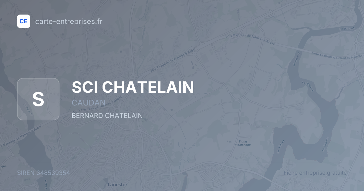 SCI CHATELAIN — 348539354 — fiche entreprise