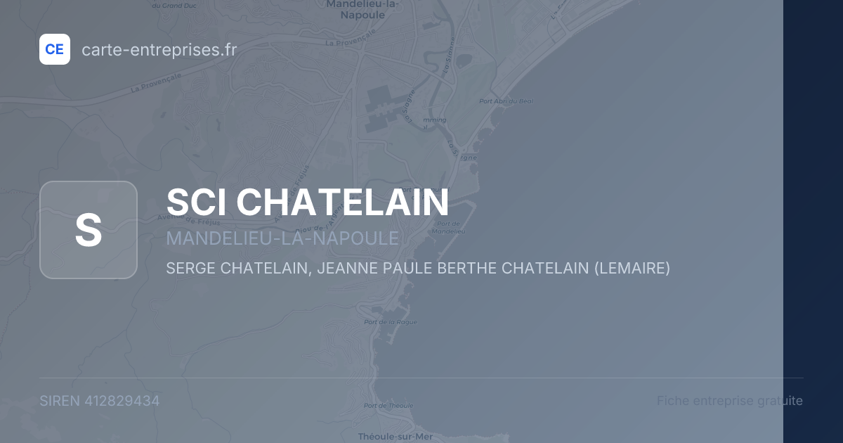 SCI CHATELAIN — 412829434 — fiche entreprise