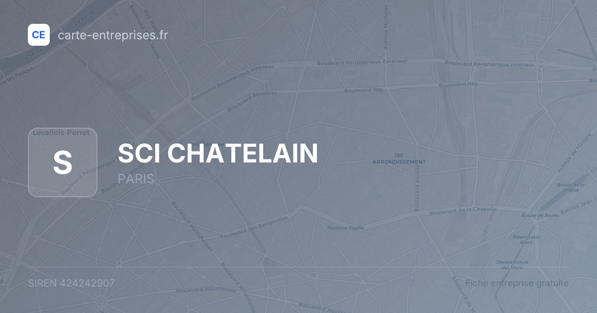 SCI CHATELAIN — 424242907 — fiche entreprise