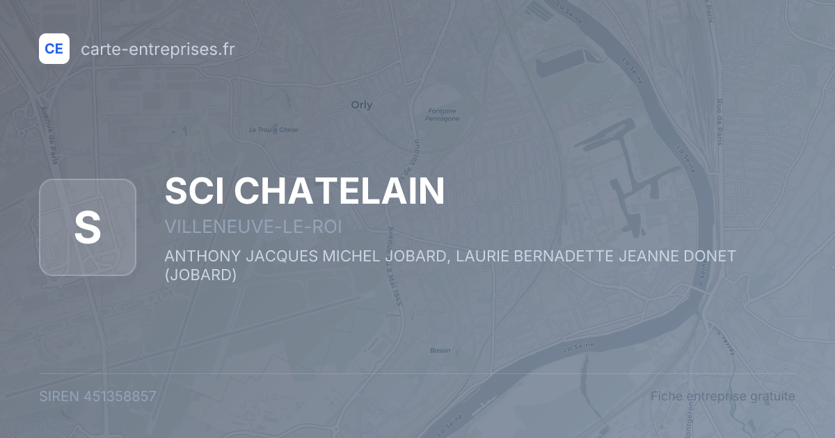 SCI CHATELAIN — 451358857 — fiche entreprise
