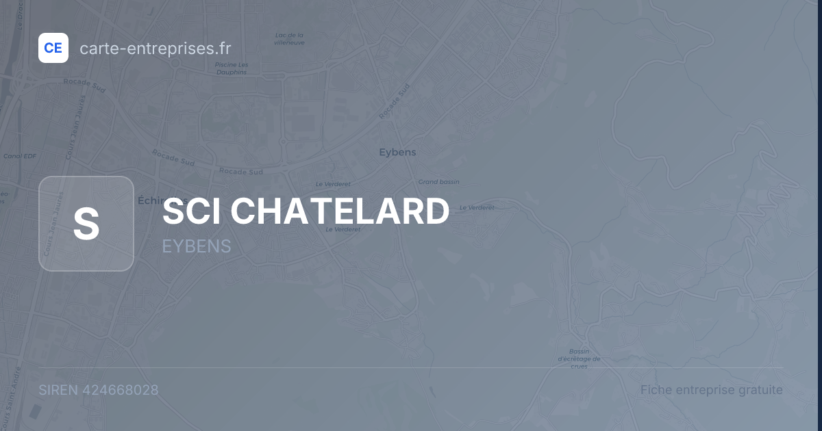 SCI CHATELARD — 424668028 — fiche entreprise