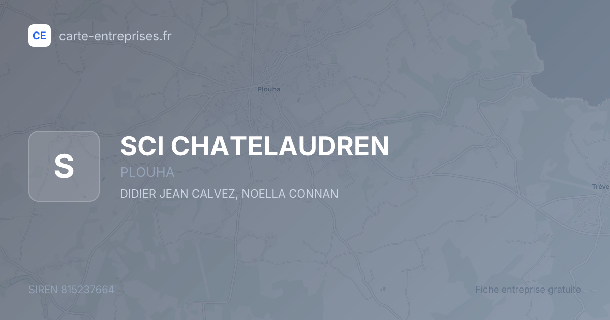 SCI CHATELAUDREN — 815237664 — fiche entreprise