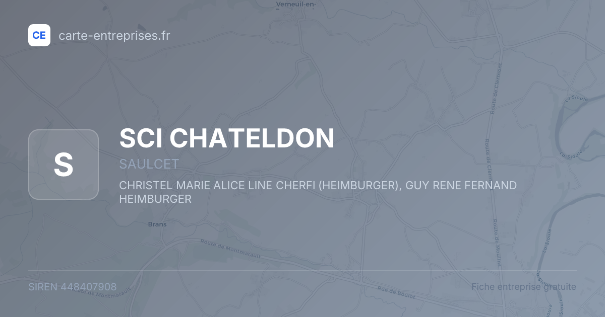 SCI CHATELDON — 448407908 — fiche entreprise