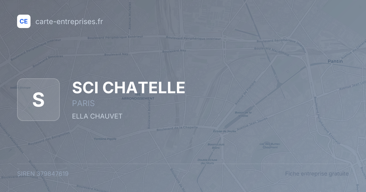 SCI CHATELLE — 379847619 — fiche entreprise
