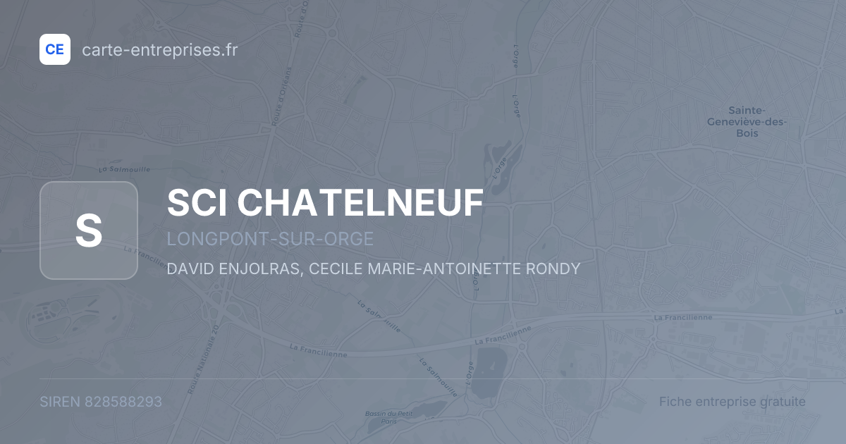 SCI CHATELNEUF — 828588293 — fiche entreprise