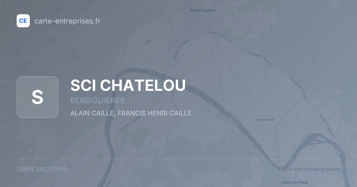 SCI CHATELOU — 383217049 — fiche entreprise