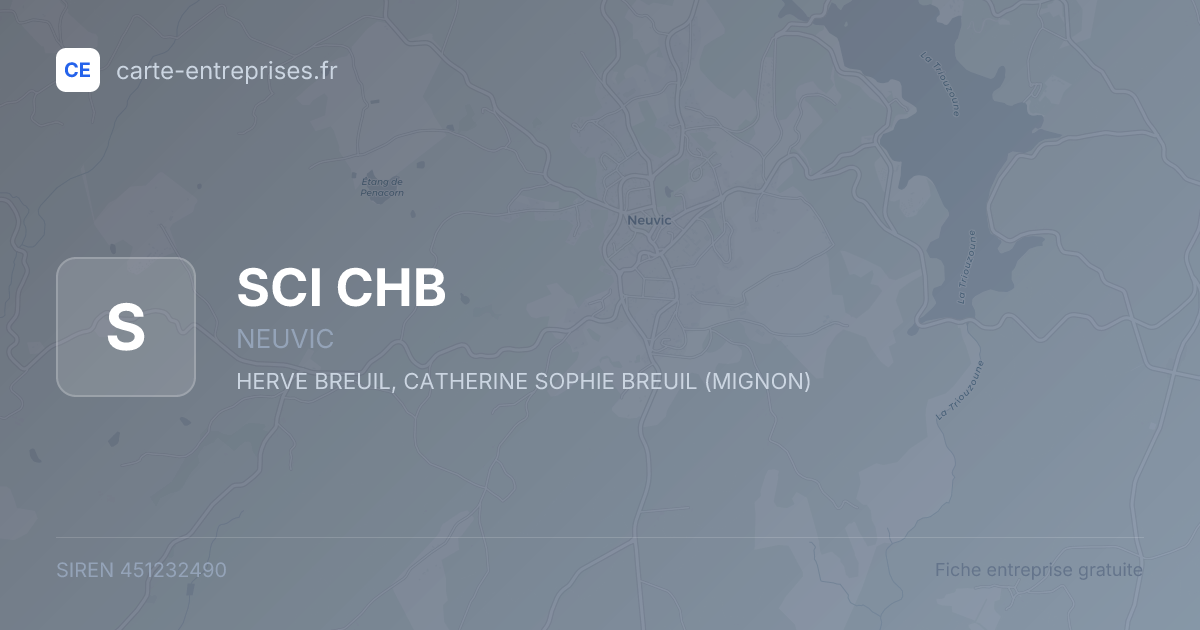 SCI CHB — 451232490 — fiche entreprise