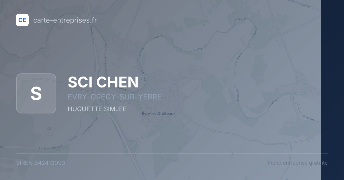 SCI CHEN — 342413093 — fiche entreprise