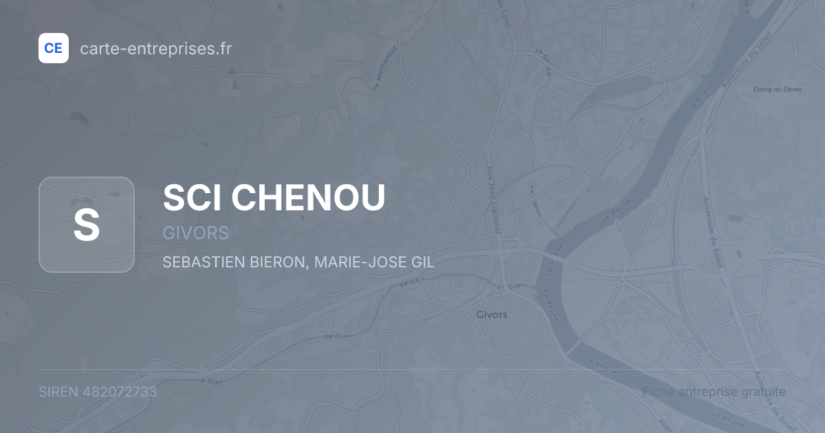 SCI CHENOU — 482072733 — fiche entreprise