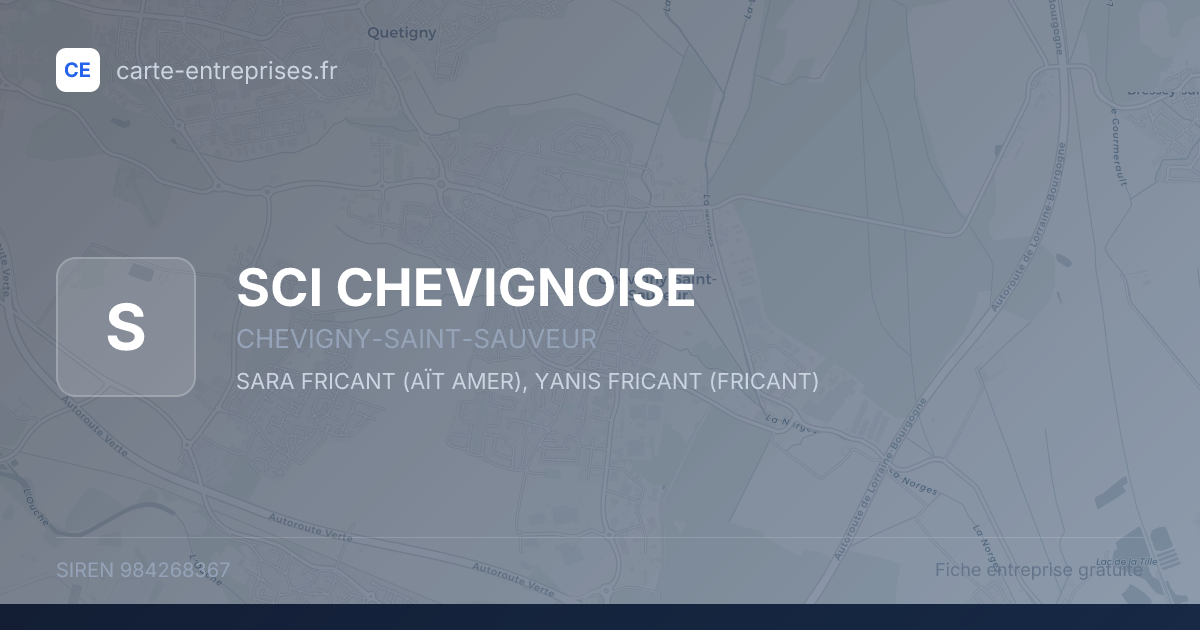 SCI CHEVIGNOISE — 984268367 — fiche entreprise