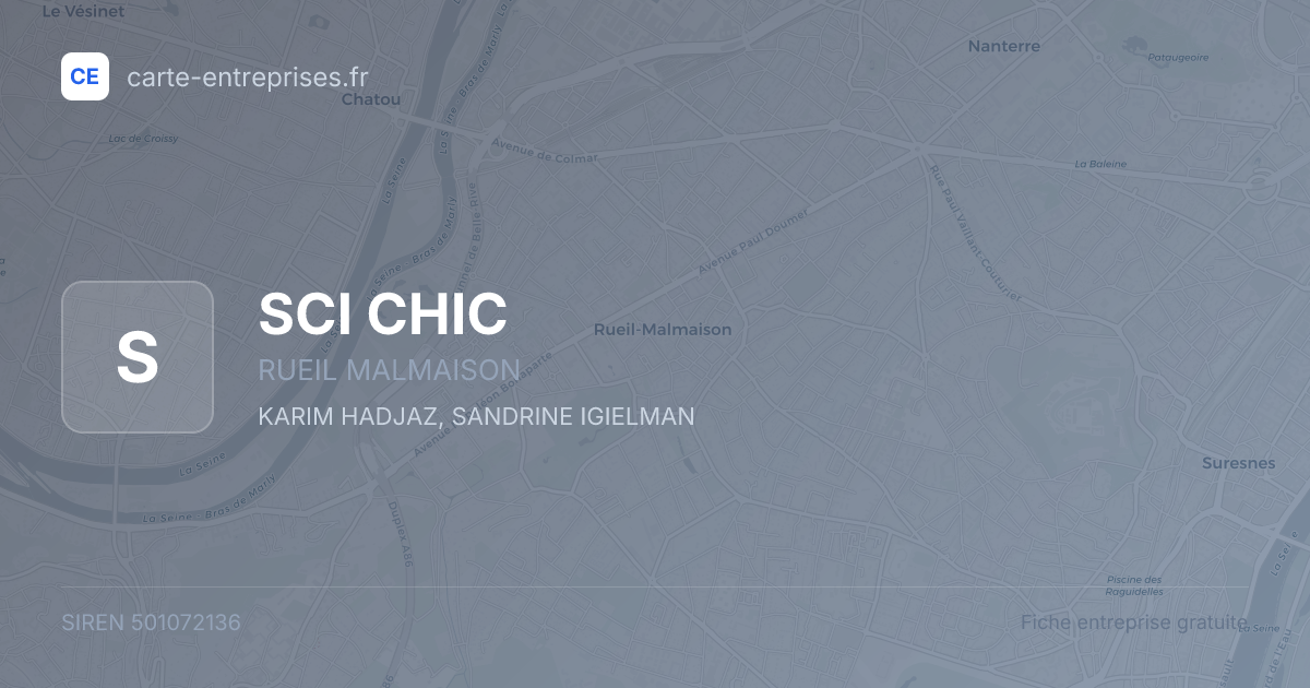 SCI CHIC — 501072136 — fiche entreprise