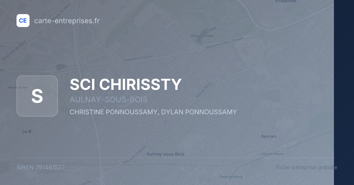 SCI CHIRISSTY — 791461577 — fiche entreprise