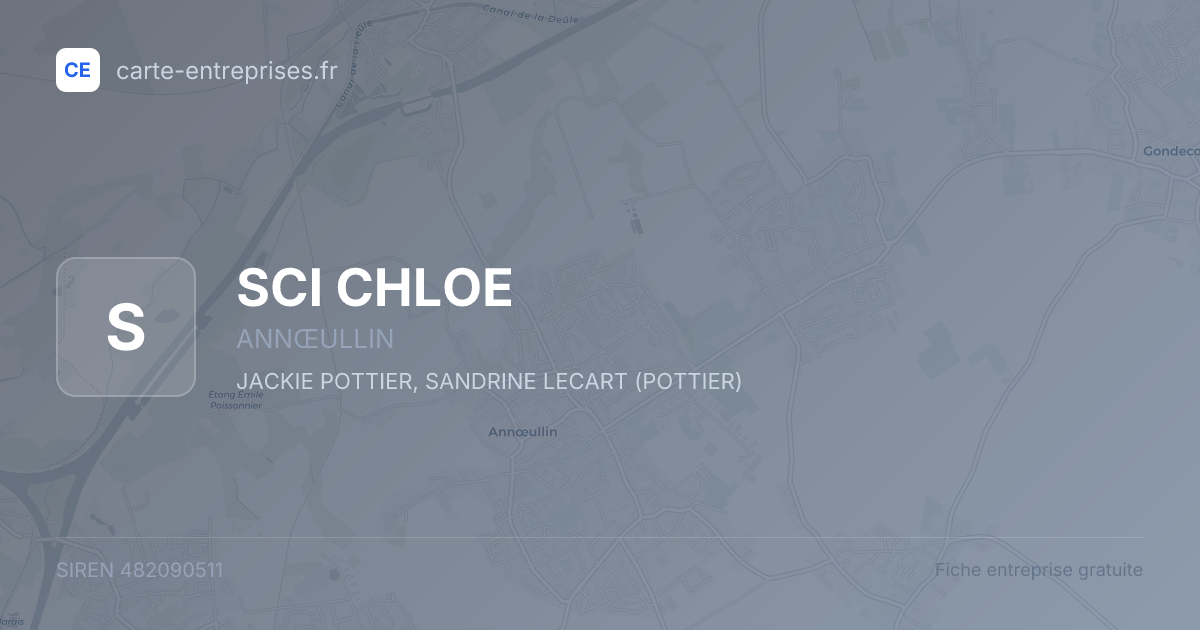 SCI CHLOE — 482090511 — fiche entreprise