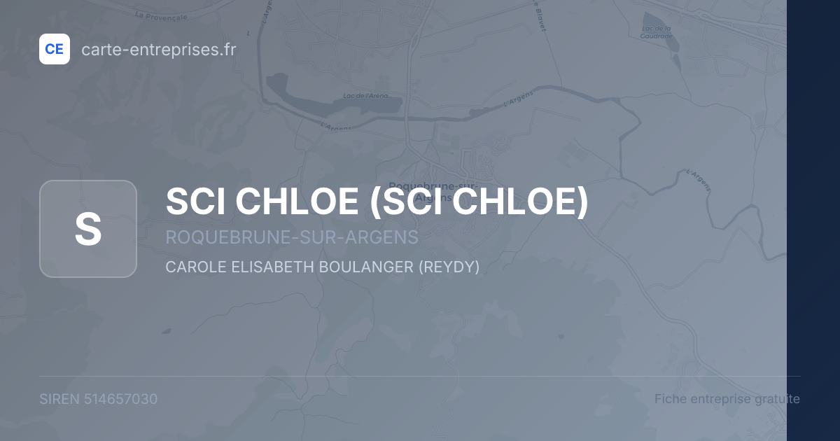 SCI CHLOE — 514657030 — fiche entreprise