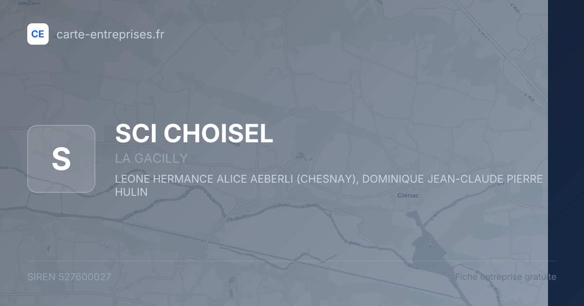 SCI CHOISEL — 527600027 — fiche entreprise