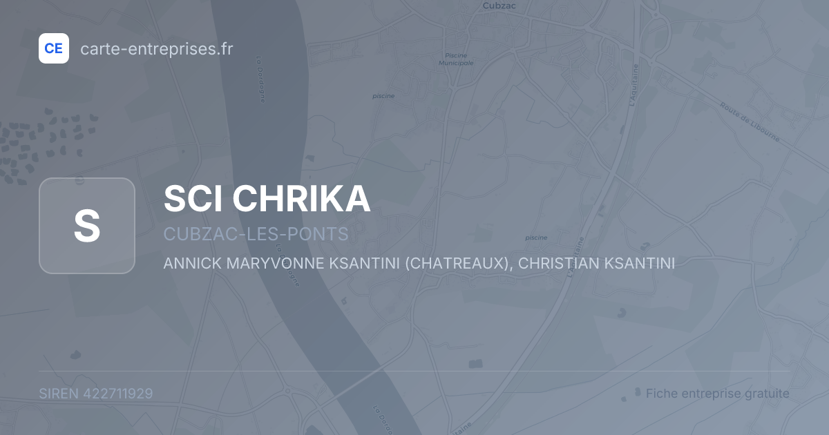 SCI CHRIKA — 422711929 — fiche entreprise