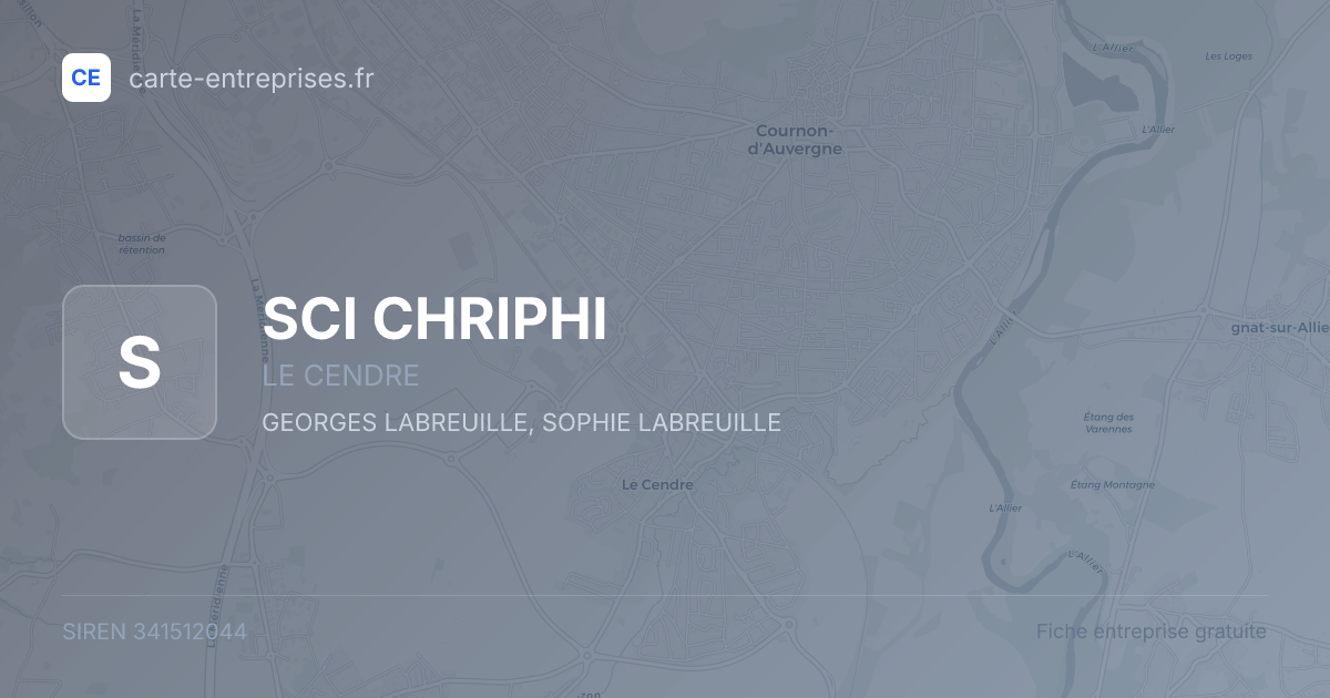 SCI CHRIPHI — 341512044 — fiche entreprise