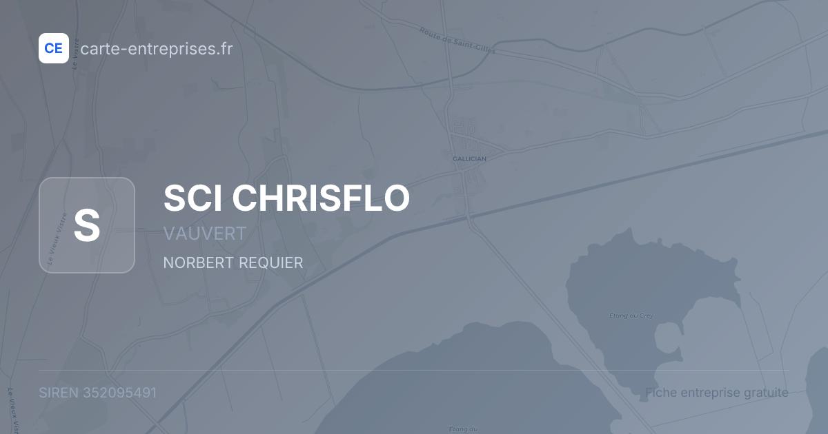 SCI CHRISFLO — 352095491 — fiche entreprise