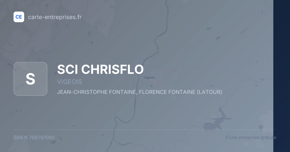 SCI CHRISFLO — 798797080 — fiche entreprise