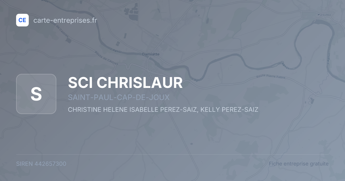 SCI CHRISLAUR — 442657300 — fiche entreprise