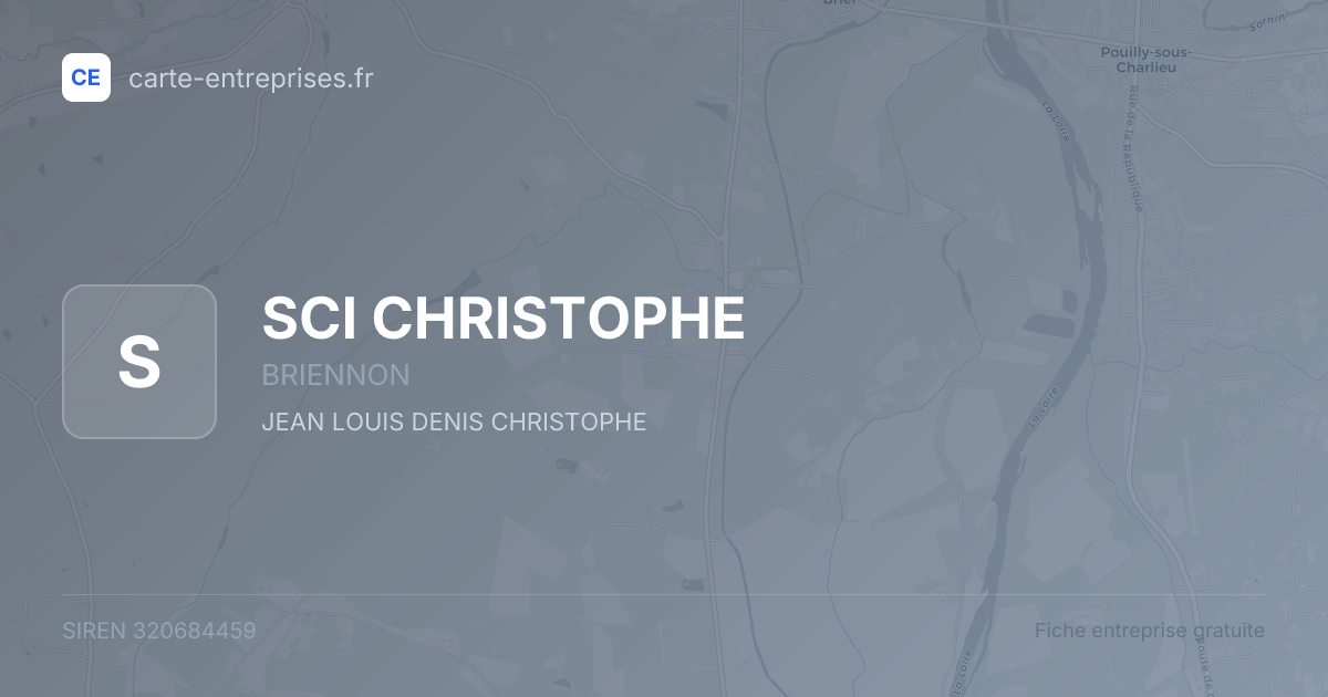 SCI CHRISTOPHE — 320684459 — fiche entreprise