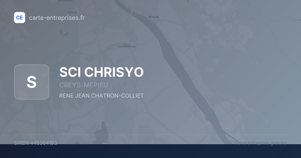 SCI CHRISYO — 445364193 — fiche entreprise