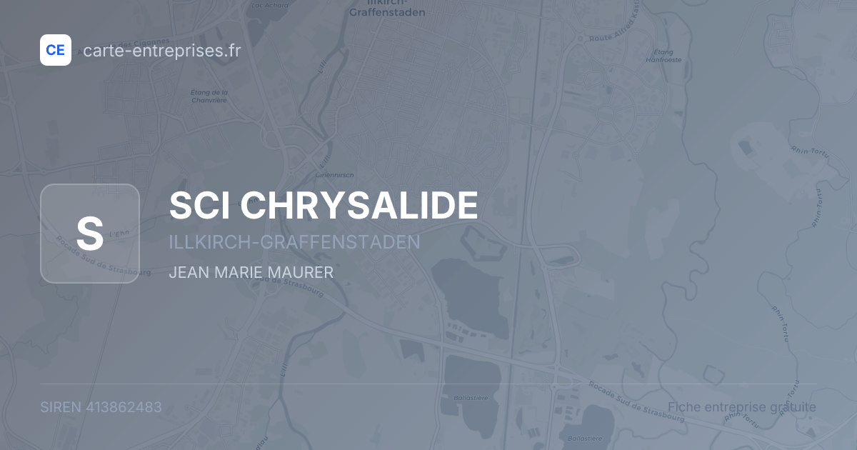 SCI CHRYSALIDE — 413862483 — fiche entreprise