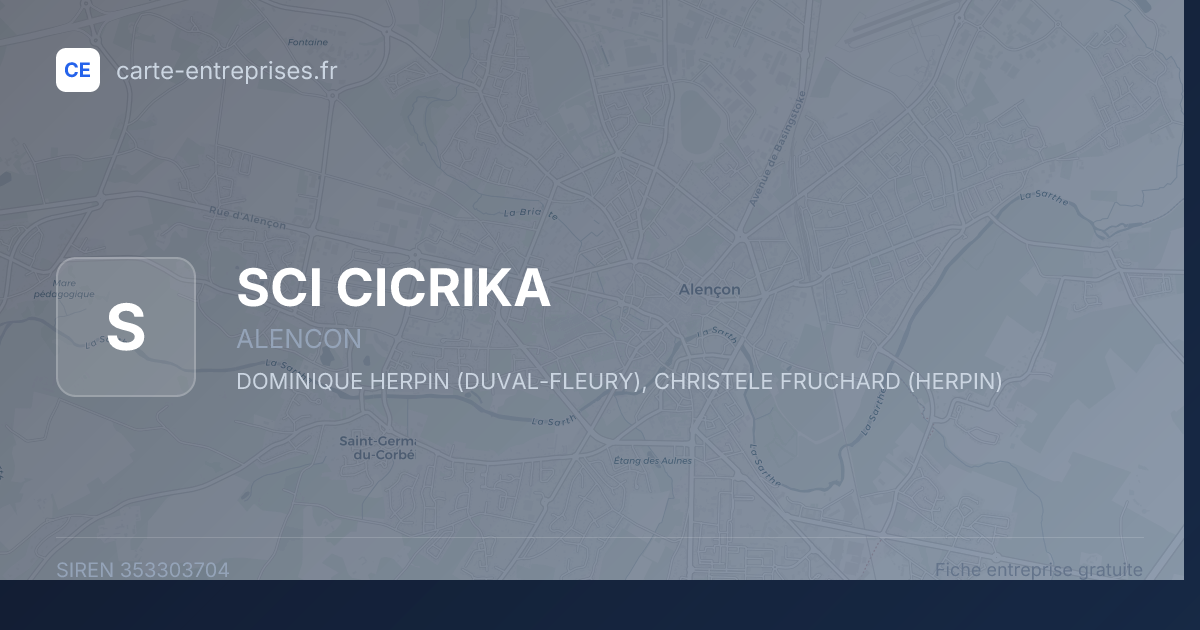 SCI CICRIKA — 353303704 — fiche entreprise