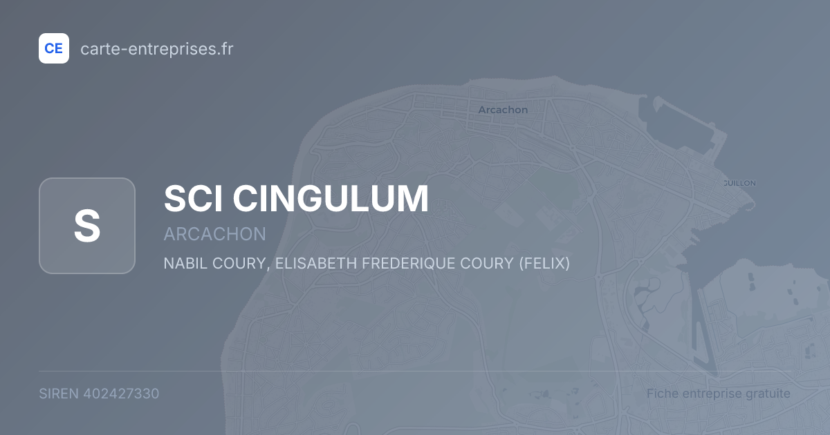 SCI CINGULUM — 402427330 — fiche entreprise
